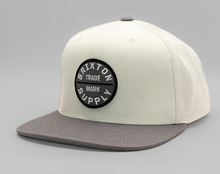 Kšiltovka Brixton - Oath Iii Snapback - Charcoal/Off White