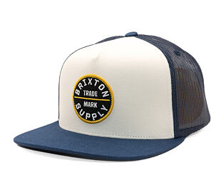 Kšiltovka Brixton - Oath Mp Trucker Hat - Mood Indigo/Off White/Mood Ind