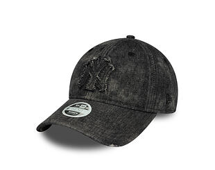 Dámská Kšiltovka New Era - MLB Wash & Distressed Denim 9TWENTY - NY Yankees - Black