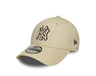 Kšiltovka New Era - MLB Team Outline 9FORTY - NY Yankees - Cream / Burgundy