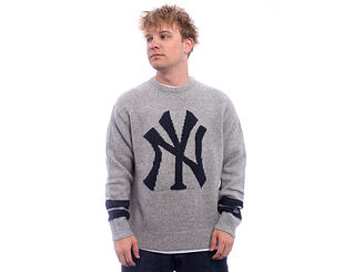 Svetr New Era - MLB Sweater Knit - NY Yankees - Heather Grey
