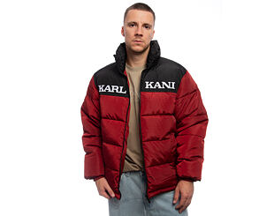 Péřová Bunda Karl Kani - Retro Essential Puffer Jacket - Red