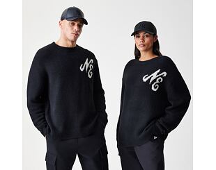 Svetr New Era - Branded Knit Sweater - Black