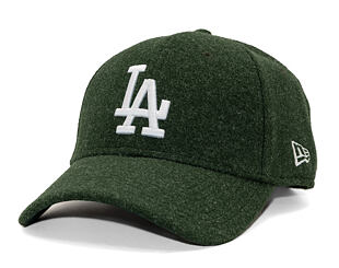 Kšiltovka New Era - MLB Melton Wool 9FORTY - LA Dodgers - Dark Green / White