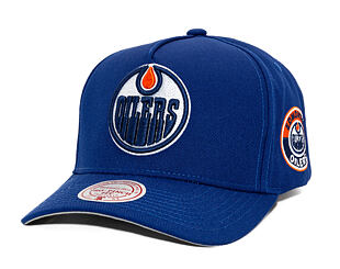 Kšiltovka Mitchell & Ness - Edmonton Oilers - Double Clutch Pro Snapback - Navy