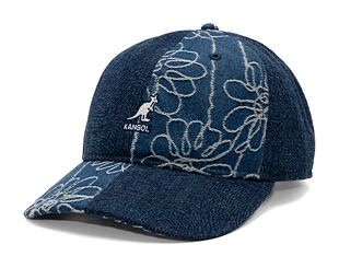 Kšiltovka Kangol - TRENDS PACK - Denim Mashup Baseball - Medium Blue Floral