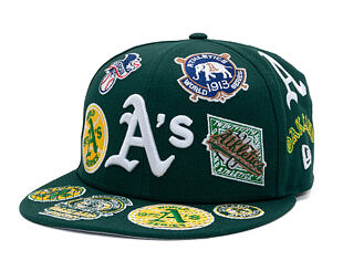 Kšiltovka New Era - MLB All Over Logo 59FIFTY - Oakland Athletics - Team Color