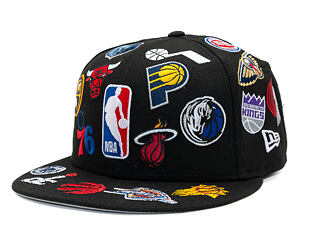 Kšiltovka New Era - NBA All Over Logo 59FIFTY - Black