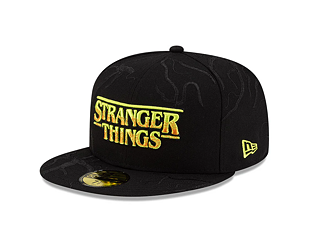 Kšiltovka New Era - All Over Vines 59FIFTY - Stranger Things - Black