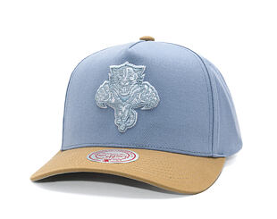 Kšiltovka Mitchell & Ness  - NHL Frosted Peak - Pro Pinch Snapback - Florida Panthers - Blue/Brown