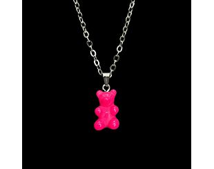 Řetízek Fainz - Mono Bear Chain - Pink Mono