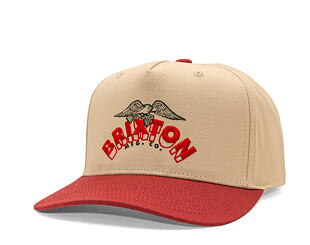 Kšiltovka Brixton - Brixton Banner Snapback - Whitecap/Dark Brick