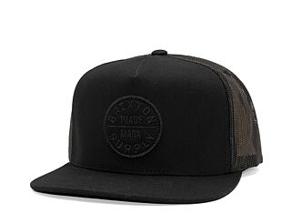 Kšiltovka Brixton - Oath Mp Trucker Hat - Black/Black/Black