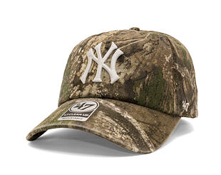 Kšiltovka '47 Brand - MLB Real Tree CLEAN UP - NY Yankees