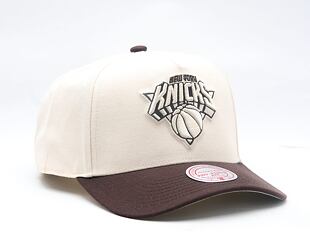 Kšiltovka Mitchell & Ness - NBA Brown And Cream Pro Snapback - New York Knicks - Cream