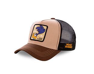 Kšiltovka Capslab - Trucker Looney Tunes - The Roadrunner v.2 Trucker Sand / Brown