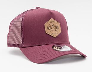Kšiltovka New Era 9FORTY A-Frame Trucker Heritage Patch Snapback Maroon