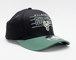 Kšiltovka New Era 9FIFTY Stretch-Snap NBA Team Milwaukee Bucks Snapback Black