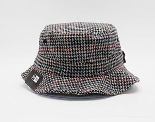 Klobouk New Era Check Bucket Brown / Aqua / Red