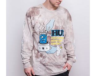 Triko HUF Mess Tiedye Longsleeve Black