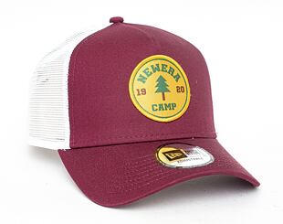 Kšiltovka New Era 9FORTY A-Frame Trucker Camp Patch Maroon