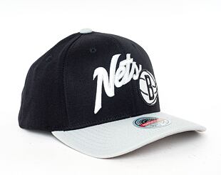 Kšiltovka Mitchell & Ness Brooklyn Nets Arched Script 2 Tone 110 Snapback Black / Grey