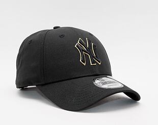 Kšiltovka New Era 9FORTY MLB Black and Gold New York Yankees Black