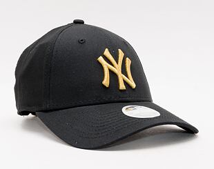 Dámská kšiltovka New Era 9FORTY Womens Metallic Logo New York Yankees Strapback Black/MTG