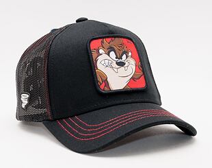 Kšiltovka Capslab Trucker - Looney Tunes - Taz - Black / Red