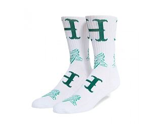 Ponožky HUF × Thrasher Duality Sock White