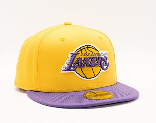 Kšiltovka New Era 59FIFTY NBA Basic Los Angeles Lakers Fitted Yellow / Purple