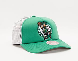 Kšiltovka Mitchell & Ness Off The Backboard Trucker Boston Celtics Green / White