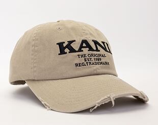Kšiltovka Karl Kani Retro Destroyed Cap taupe