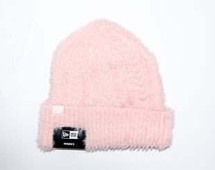 Dámský kulich New Era Womens Fluffy Beanie Pink/White