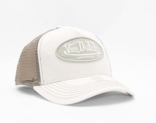 Kšiltovka Von Dutch Boston Trucker Cotton Twill Stone/Grey