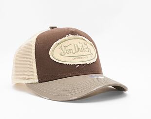 Kšiltovka Von Dutch Ody Trucker Cotton Twill Brown/Tan