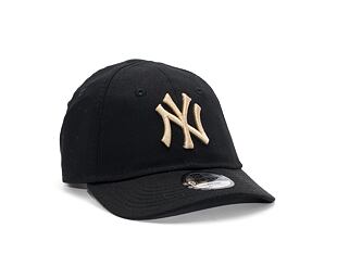 Dětská kšiltovka New Era 9FORTY Kids MLB League Essential New York Yankees Black / Oat Milk Beige