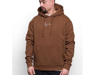 Mikina Karl Kani Small Signature Essential Hoodie brown
