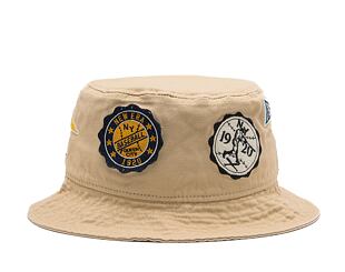 Klobouk New Era Heritage All Over Patch Bucket Oat Milk