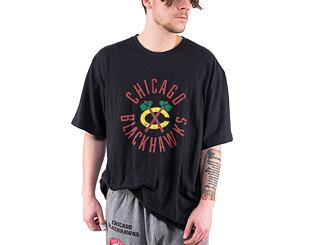 Triko Mitchell & Ness NHL LEGENDARY SLUB S/S TEE BLACKHAWKS Black