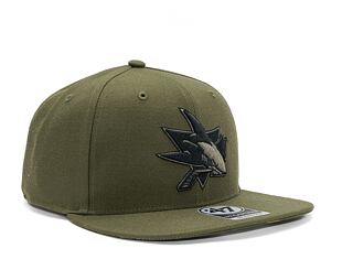 Kšiltovka '47 Brand NHL San Jose Sharks Ballpark Camo CAPTAIN Sandalwood
