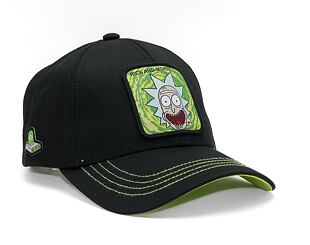 Kšiltovka Capslab Rick and Morty - Amazed Rick v.2 Trucker Black / Lime