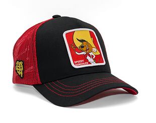 Kšiltovka Capslab Speedy Gonzales - Speedy Gonzales Trucker Black / Burgundy