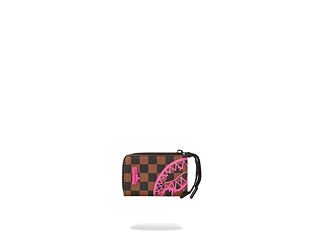 Peněženka Sprayground Pink Drip Brown Check Wallet