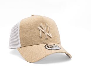 Kšiltovka New Era 9FORTY A-Frame Trucker MLB Jersey Essential Trucker New York Yankees Stone