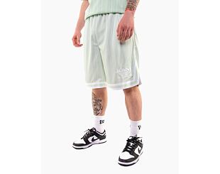 Kraťasy Karl Kani Retro Pinstripes Mesh Shorts light mint/white