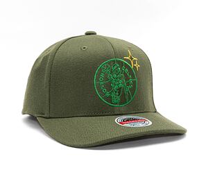 Kšiltovka Mitchell & Ness NBA Merch Logo Classic Red Celtics Olive