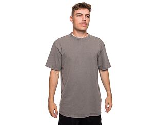 Triko Brandit Acid Washed Heavy Oversized Tee Darkkhaki