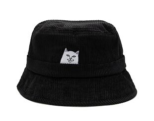 Klobouk RIP N DIP Lord Nermal Corduroy Bucket Hat (Black) RND10136