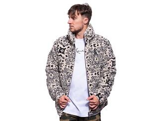 Bunda Karl Kani Og Paisley Teddy Puffer Jacket off white/black